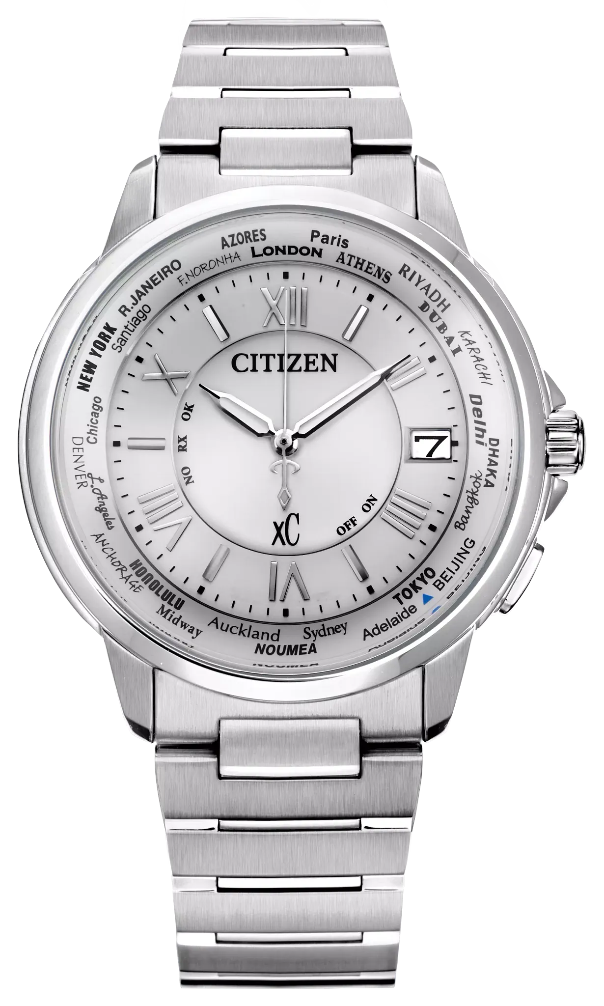 CITIZENシチズンxC クロスシー エコドライブ 電波 CB1020-54A Citizen xC White Dial Stainless Steel Bracelet CB1020-54A | CITIZEN
